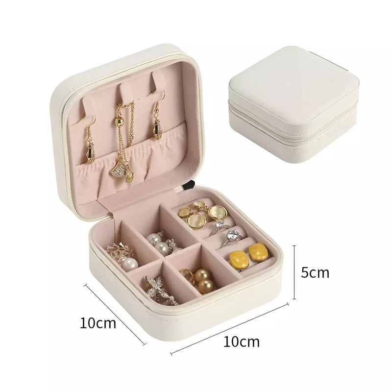 Porta Joias JoyBox Compacto: Ideal para Viagens, Trabalho e Dia a Dia