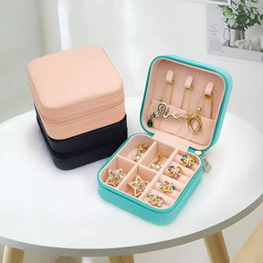 Porta Joias JoyBox Compacto: Ideal para Viagens, Trabalho e Dia a Dia