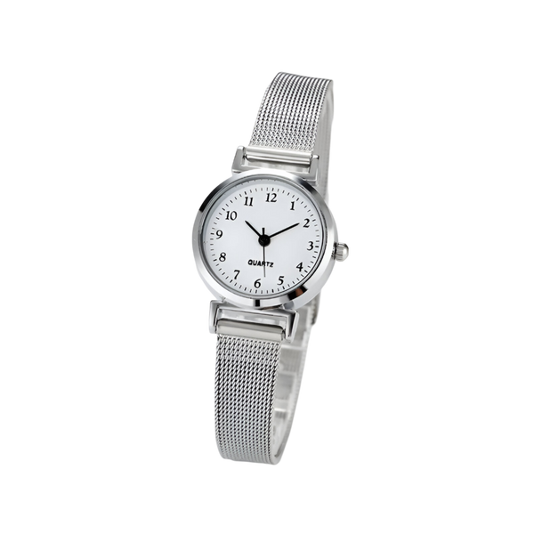 Relógio Feminino Prata Quartzo Minimalista