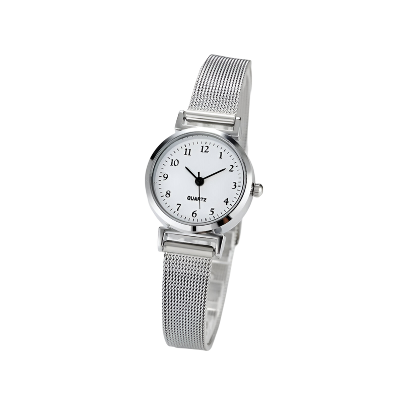 Relógio Feminino Prata Quartzo Minimalista