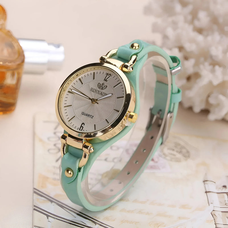 Relógio Feminino Rinnady À Prova D'Água - Elegância em Quartzo