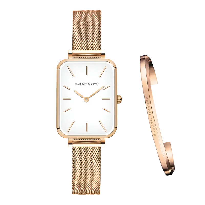 Relógio Feminino Quartzo Martin Retangular - Ganhe a Pulseira da Marca